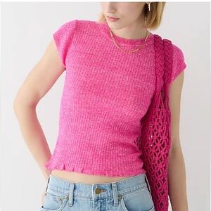 J.Crew Cap Sleeve Crewneck Sweater T-Shirt. Size: Medium. Excellent condition